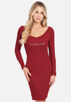 V-neck Tank Stretchy Dress by Bebe