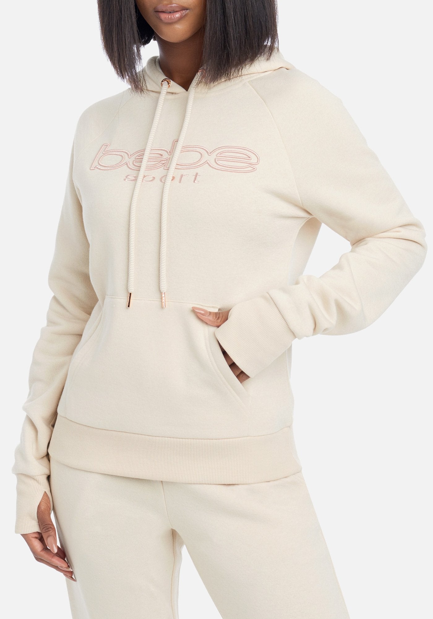 Bebe Sport Embroidered Logo Hoodie Bebe