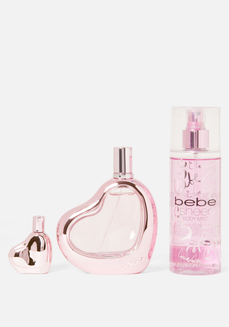 Bebe Sheer 3 Piece Gift Set