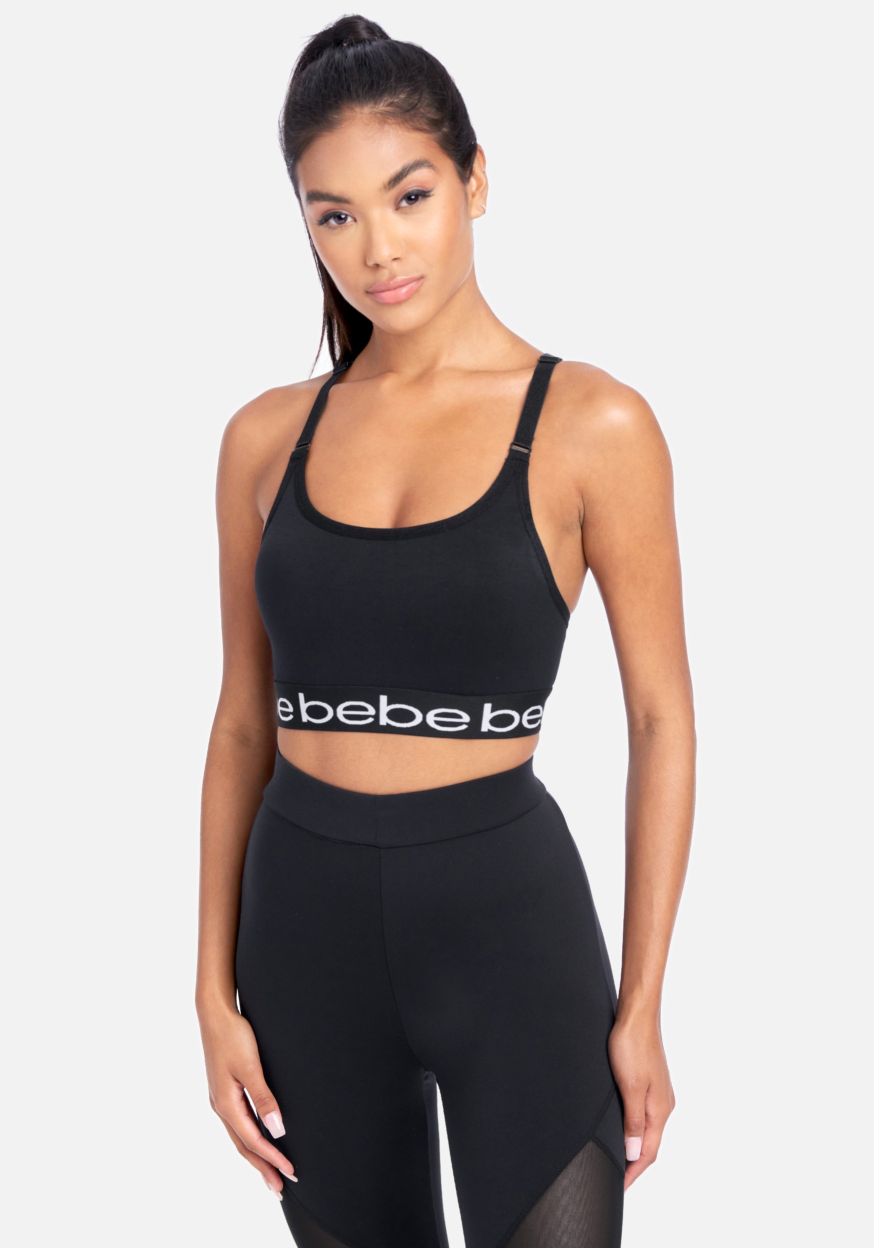 Bebe Sport Mini Logo Sports Bra Bebe