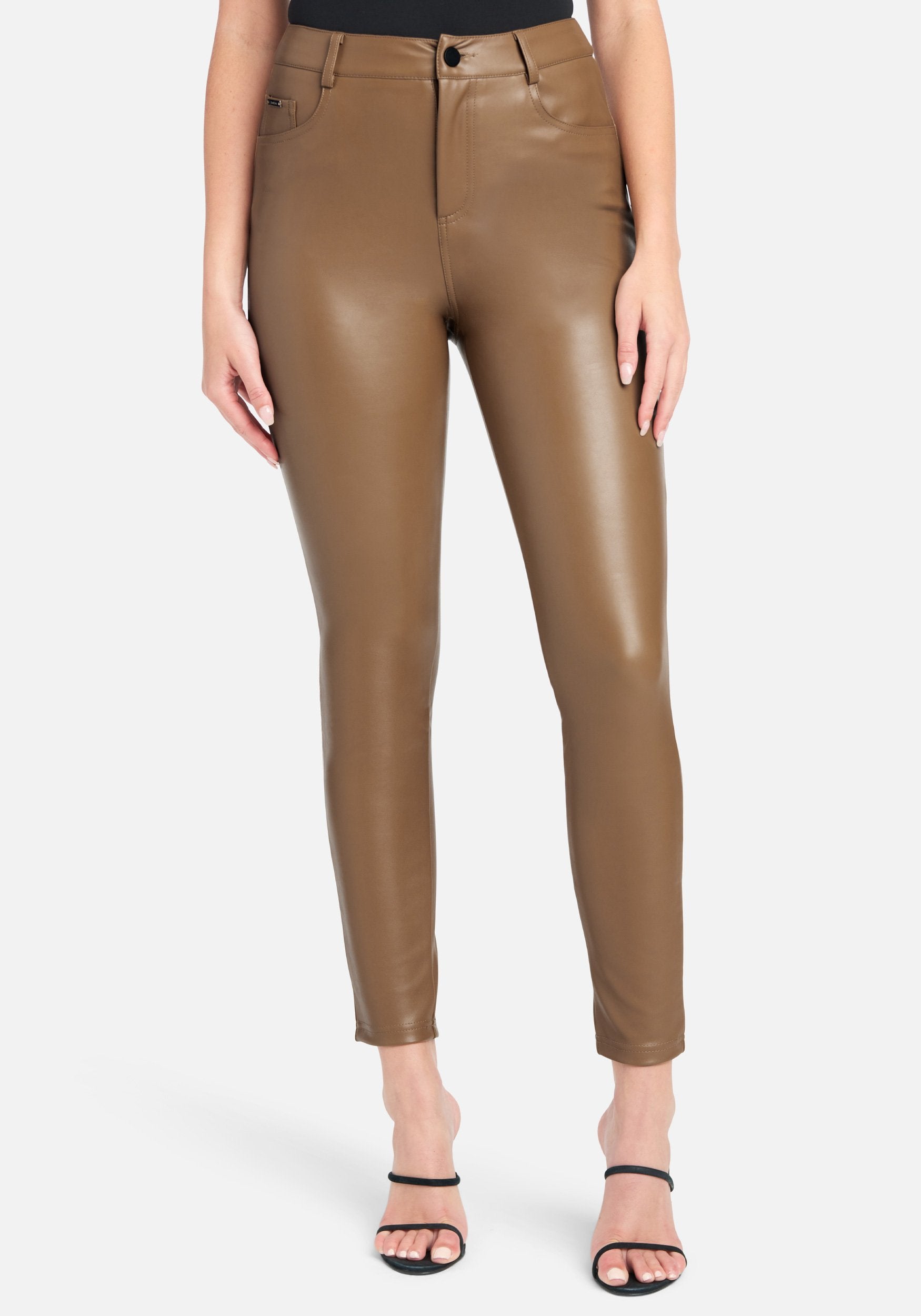 Vegan Leather Pocket Legging