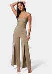 Slit Sweetheart Bodycon Dress/Jumpsuit