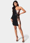 Sequined One Shoulder Dress