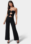 Strapless Back Zipper Cutout Jumpsuit