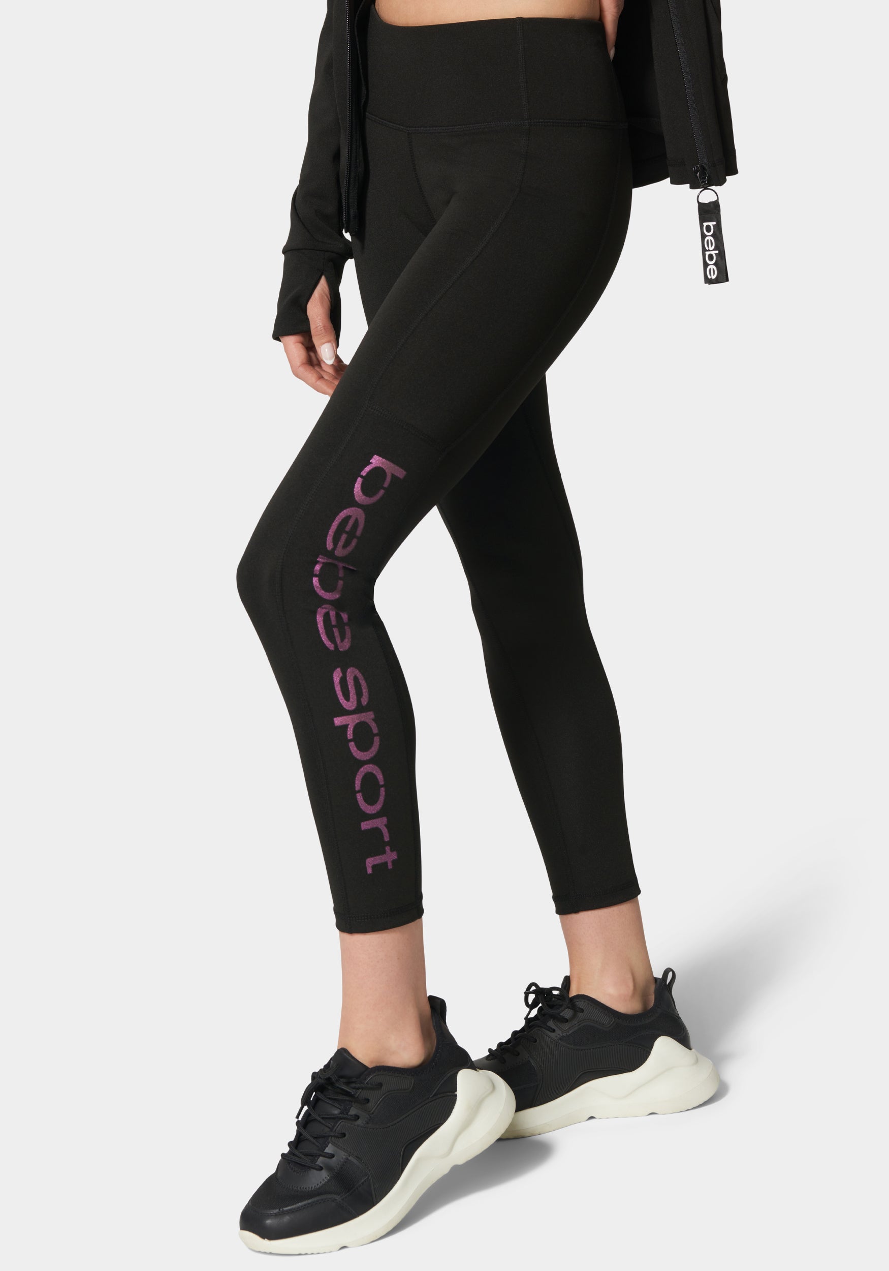  Apparel > Bottoms > Leggings-Laser Cut Logo Legging