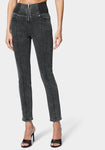 Zip Front Elastic Skinny Jean