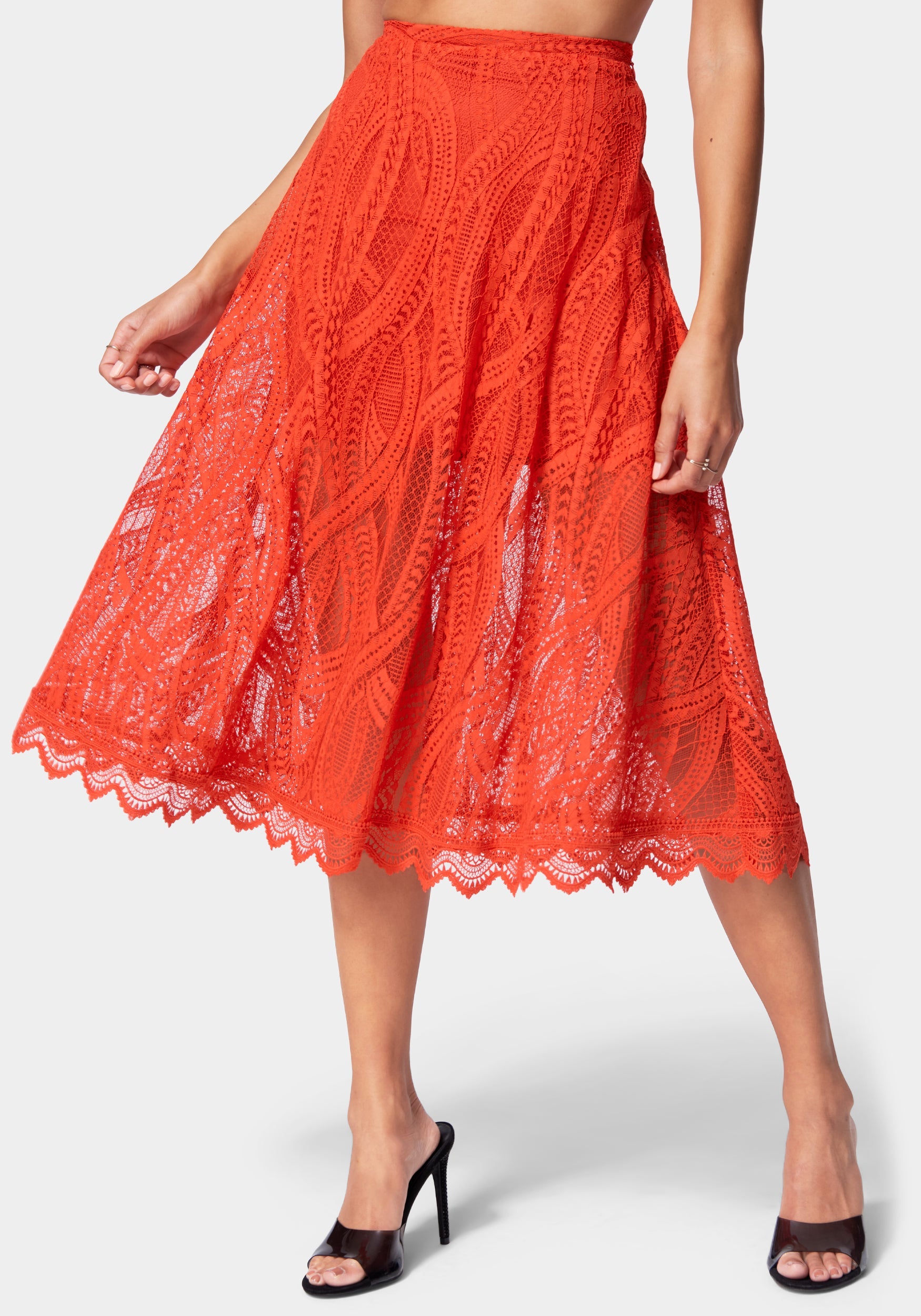  -Corded Lace Full Skirt