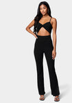 Hidden Back Zipper Cutout Jumpsuit