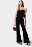 Strapless Overlay Jumpsuit