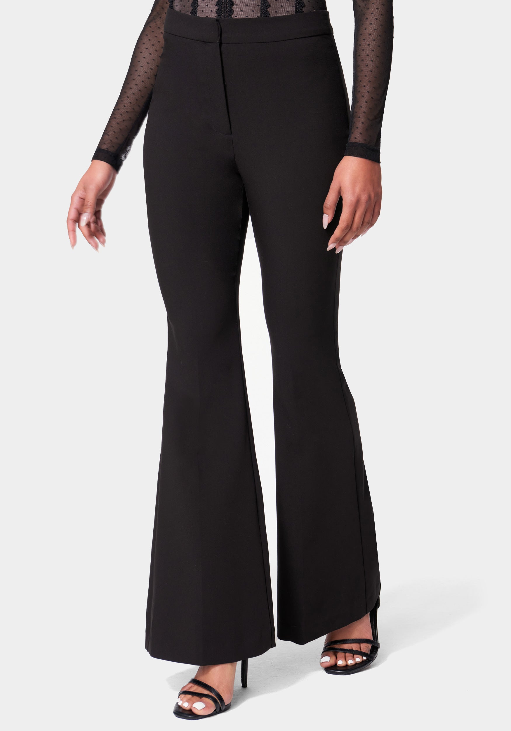  -High Waist Flared Tailored Pant