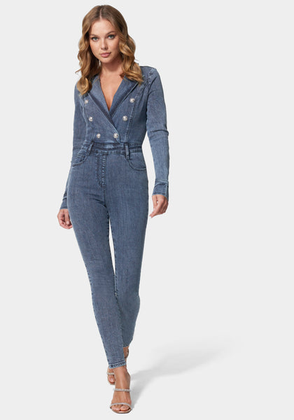 Floor Length Back Zipper Vintage Pocketed Jumpsuit