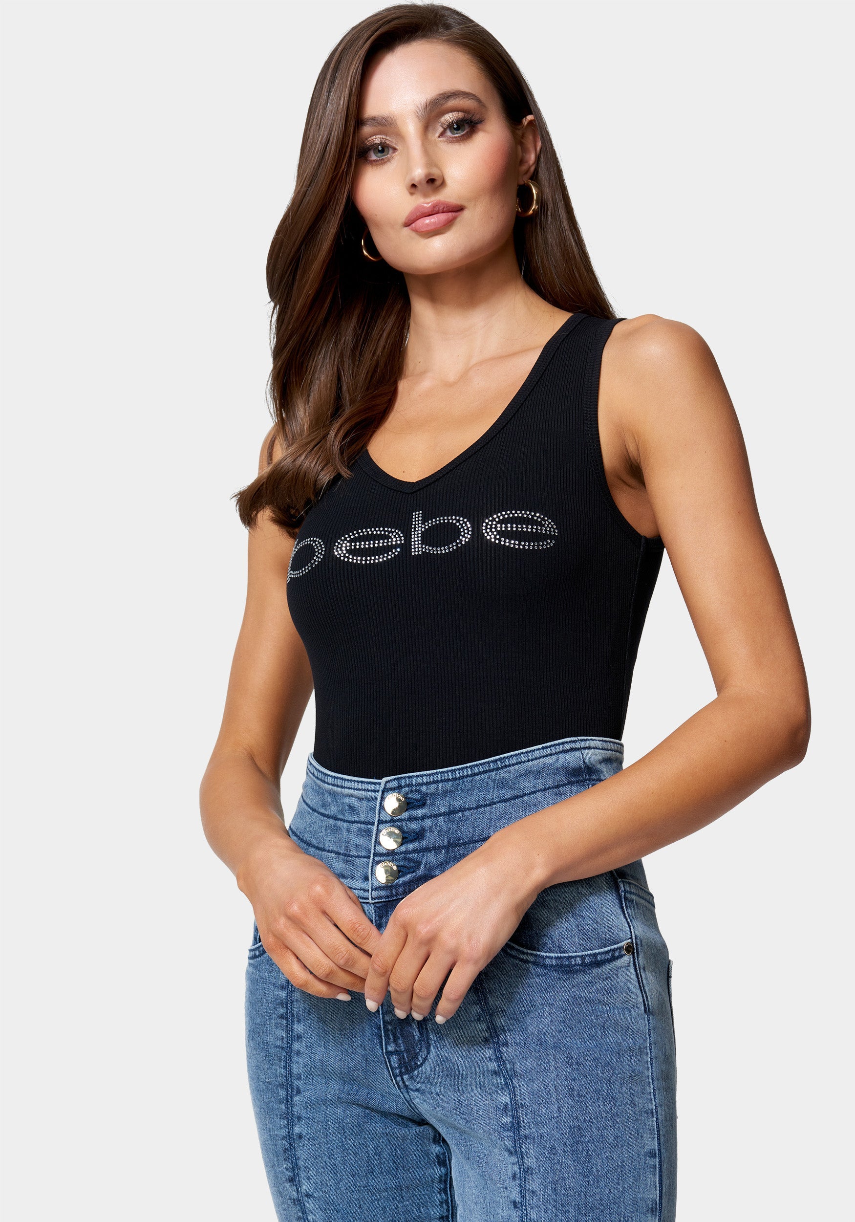 Bebe Logo Crop Top