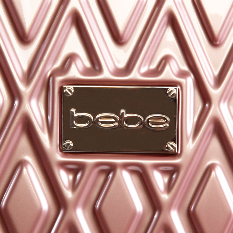 bebe rose gold luggage