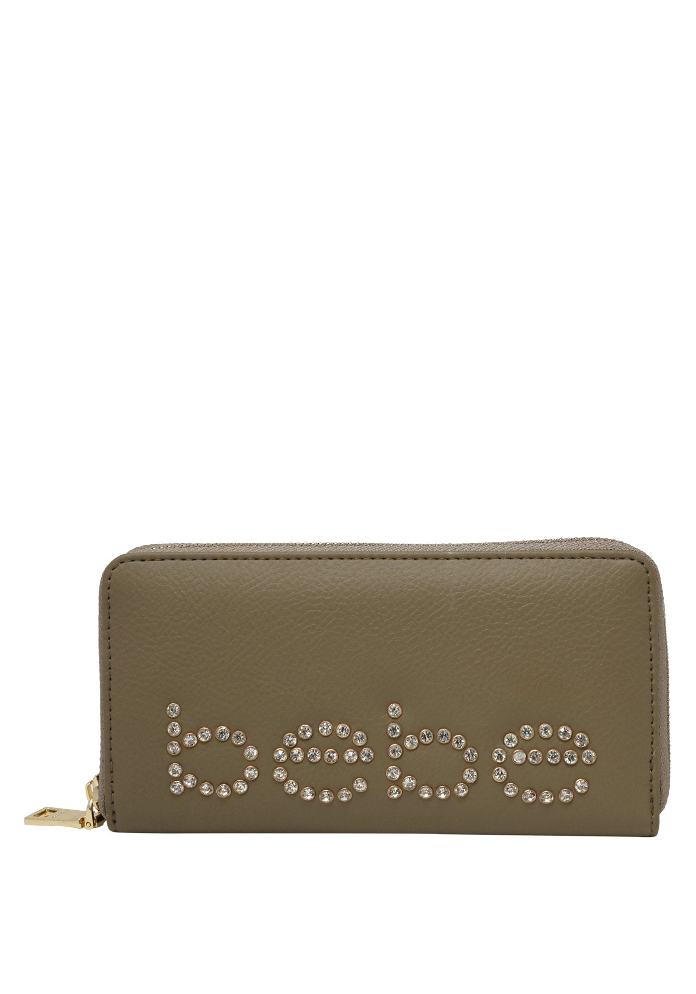 Bebe Women S Jetta Zip Around Wallet Size Os In Taupe Polyurethane From Bebe Accuweather Shop