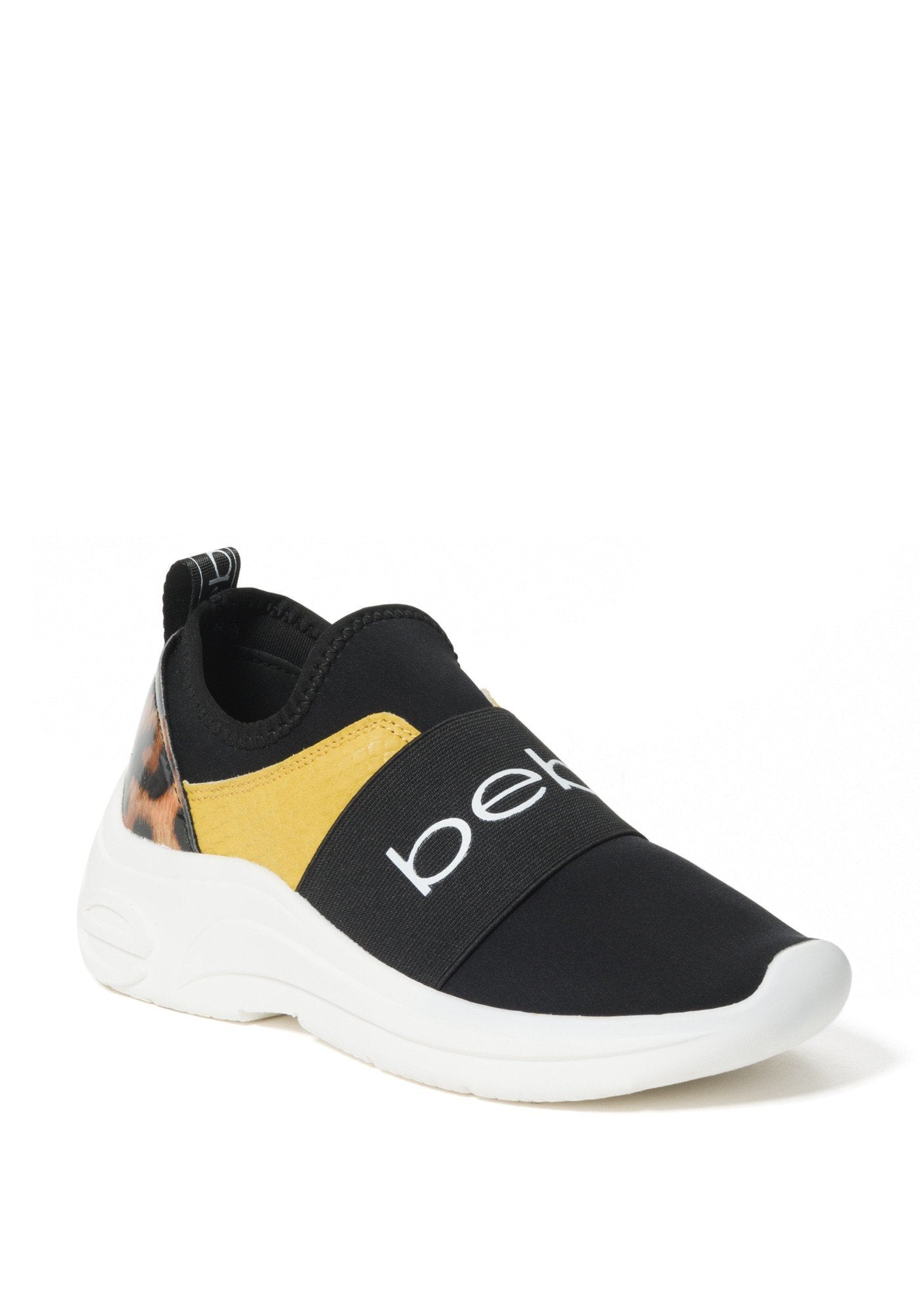 Get The Bebe Women S Ladd S Logo Slip On Sneakers Size 9 In Yellow Black Synthetic From Bebe Now Ibt Shop