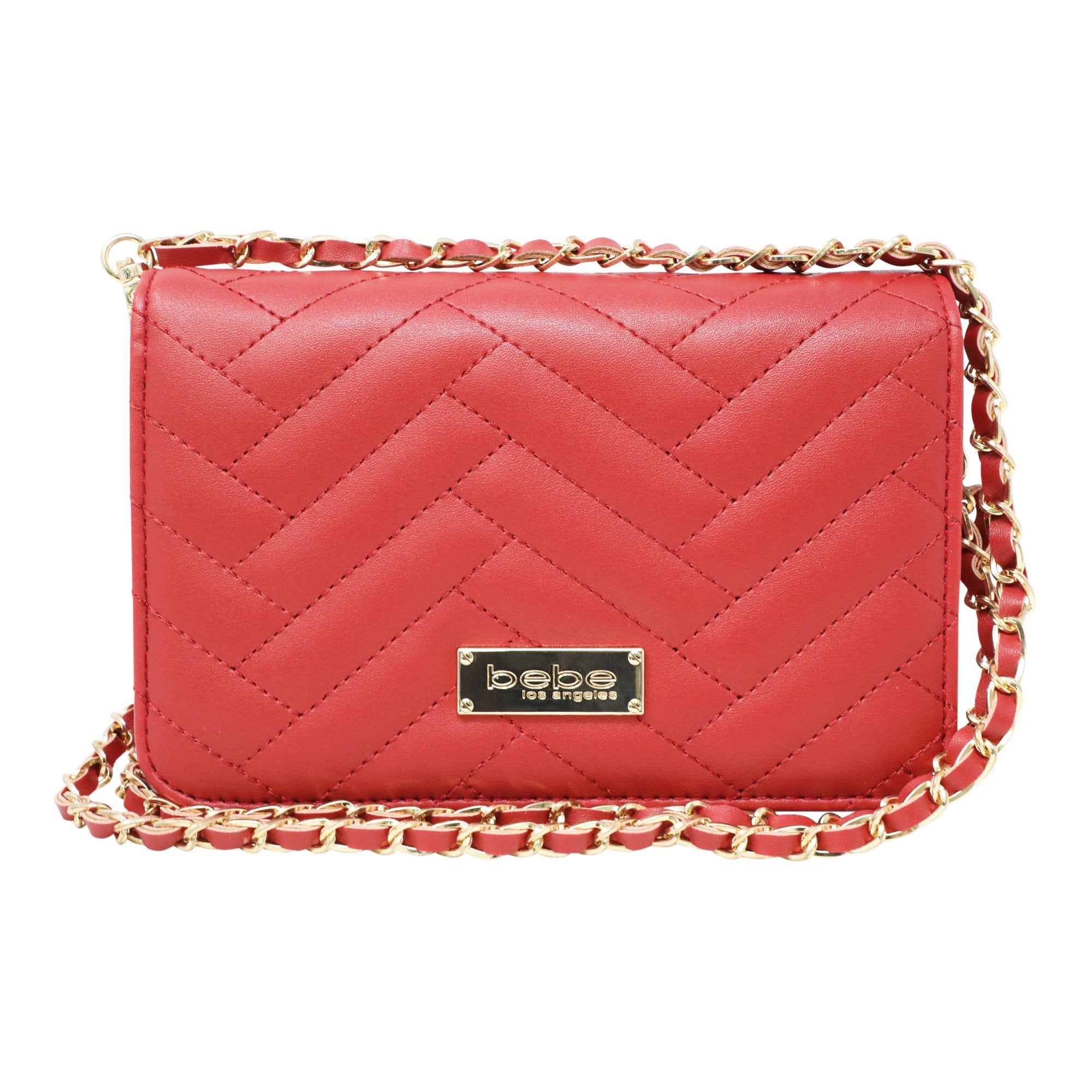 Bebe Women S Sophia Crossbody In Cherry Red Polyester Ibt Shop