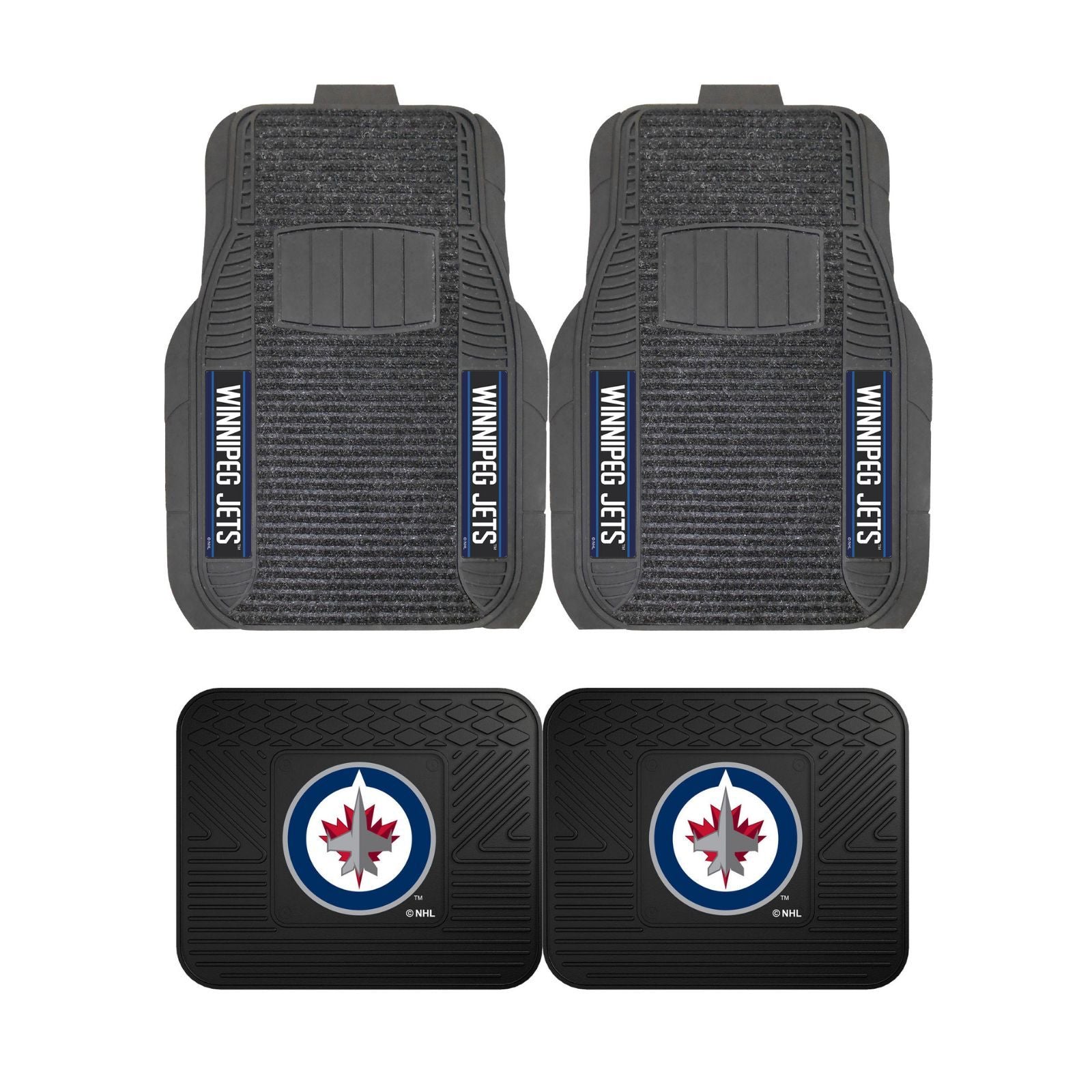 Winnipeg Jets Car Truck Front Vinyl Carpet Rear Vinyl Floor