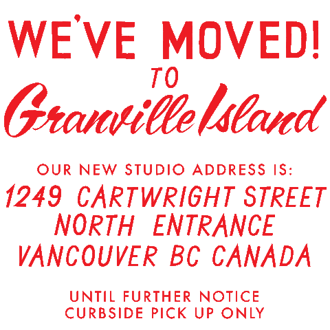 We've moved to Granville Island