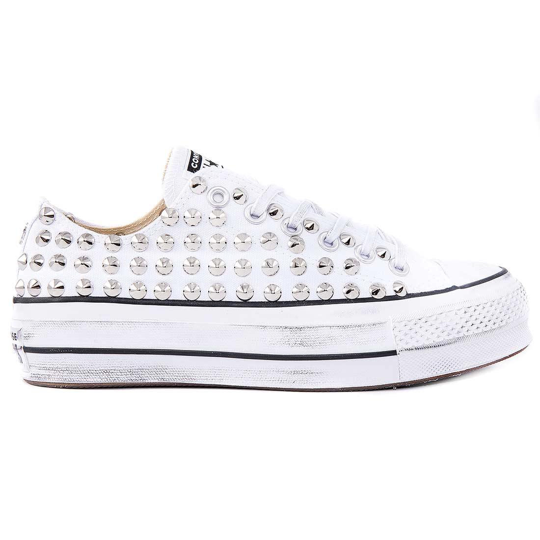 converse platform bianche