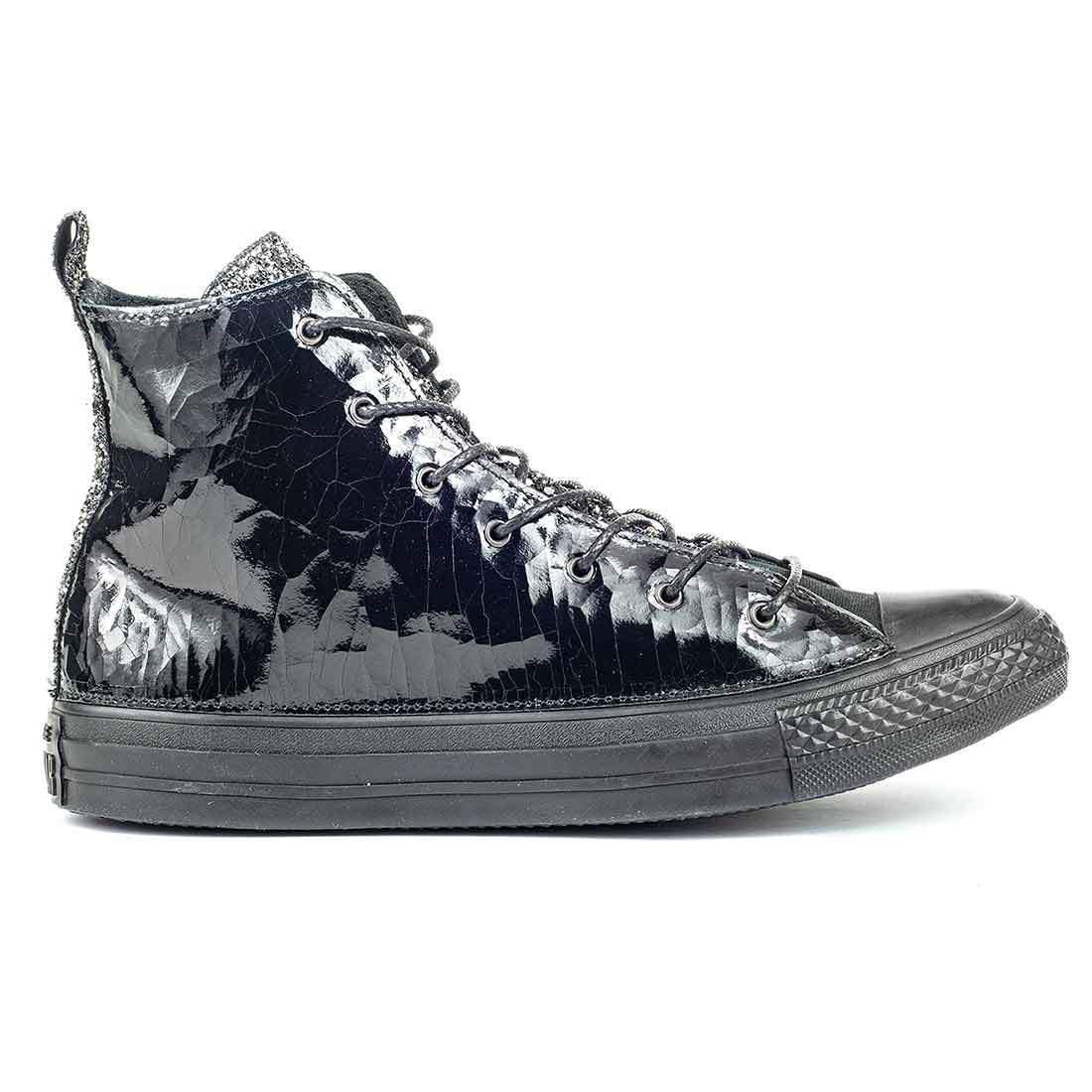 converse argento alte