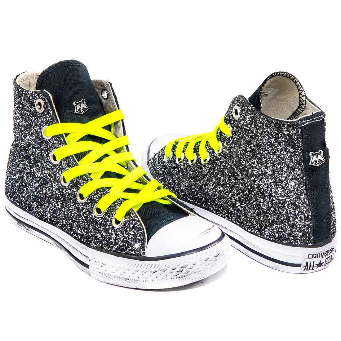 Converse con Glitter Nero | Racoon-LAB