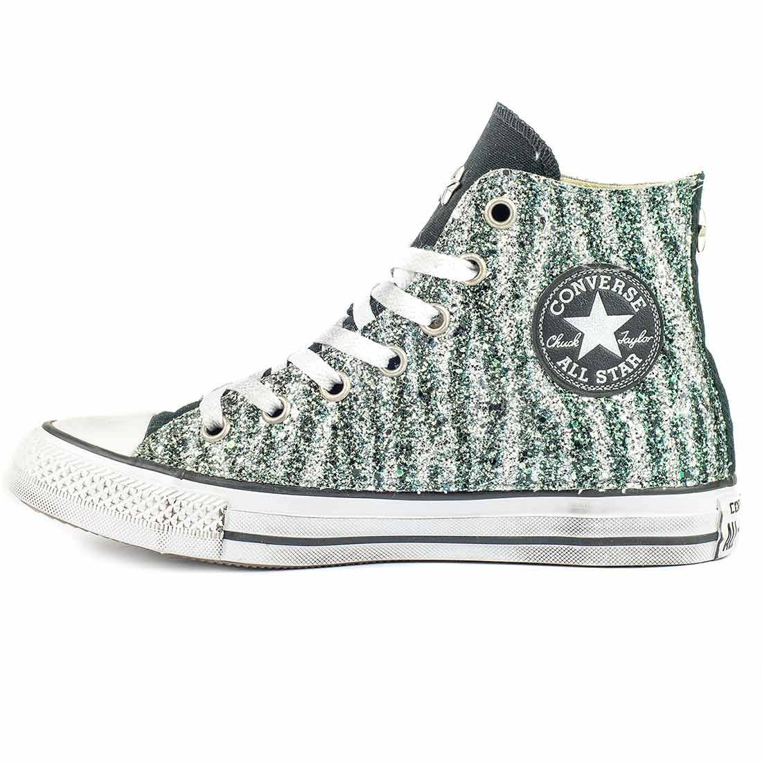 converse alte verde bottiglia