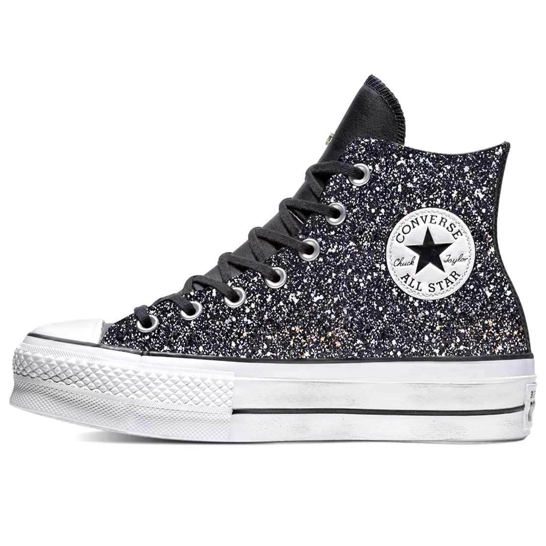 converse glitterate nere