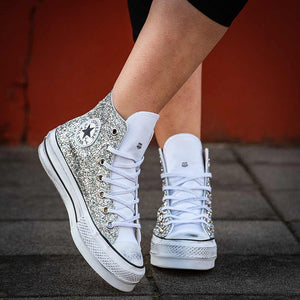 converse argentate