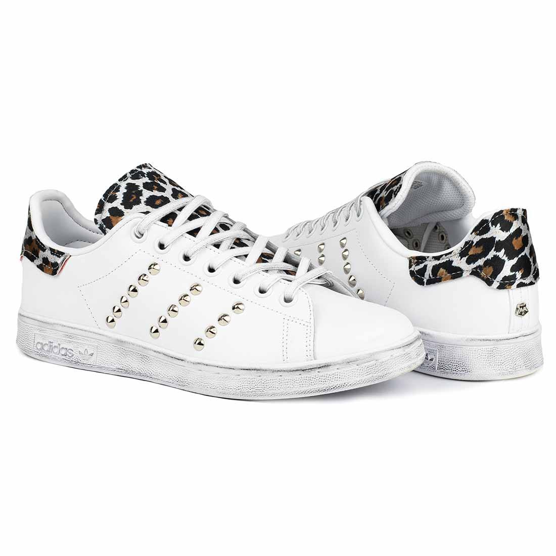 adidas stan smith nere e leopardate