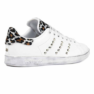 adidas stan smith leopardate bianche