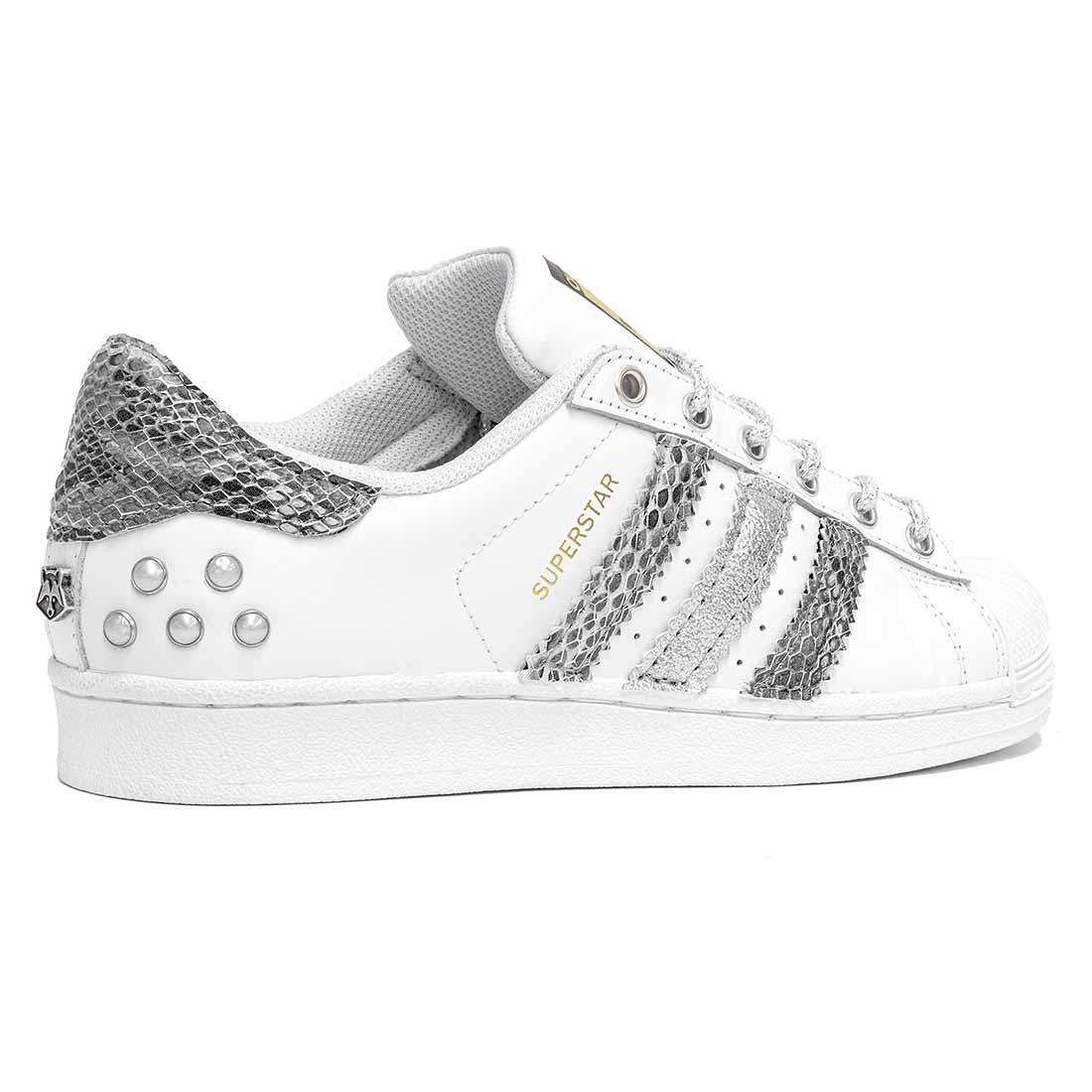 Adidas Superstar Perle e Pitone Argento | Spedizione GRATIS 24h – Racoon Lab