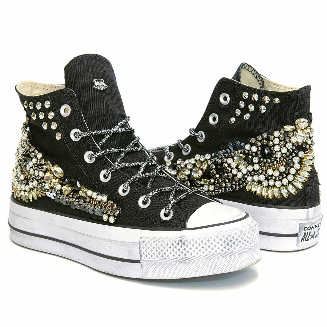 all star alte nere platform