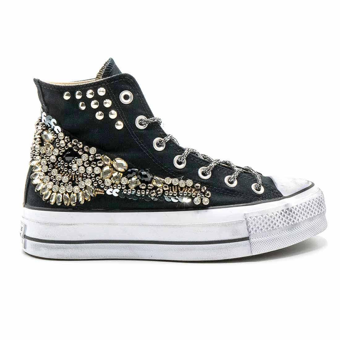 Converse All Star Alte Platform con Gioielli | Spedizione GRATIS 24h