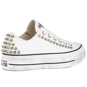 converse bianche basse a poco prezzo testo