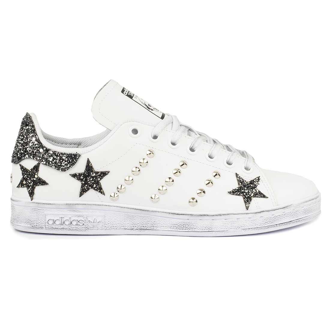 Adidas Stan Smith con Stelle in Glitter Nero | Spedizione GRATIS 24h