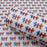 Red and Blue Cactus Printed Marine Vinyl Faux Leather