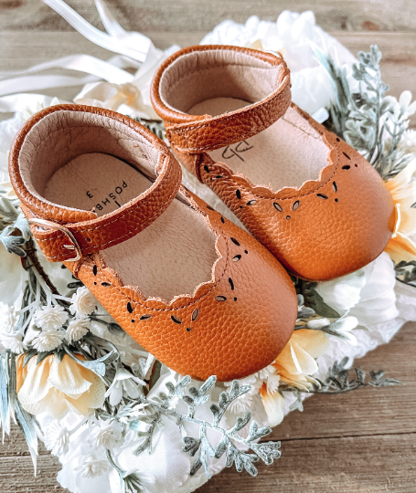 baby boy leather t bar shoes