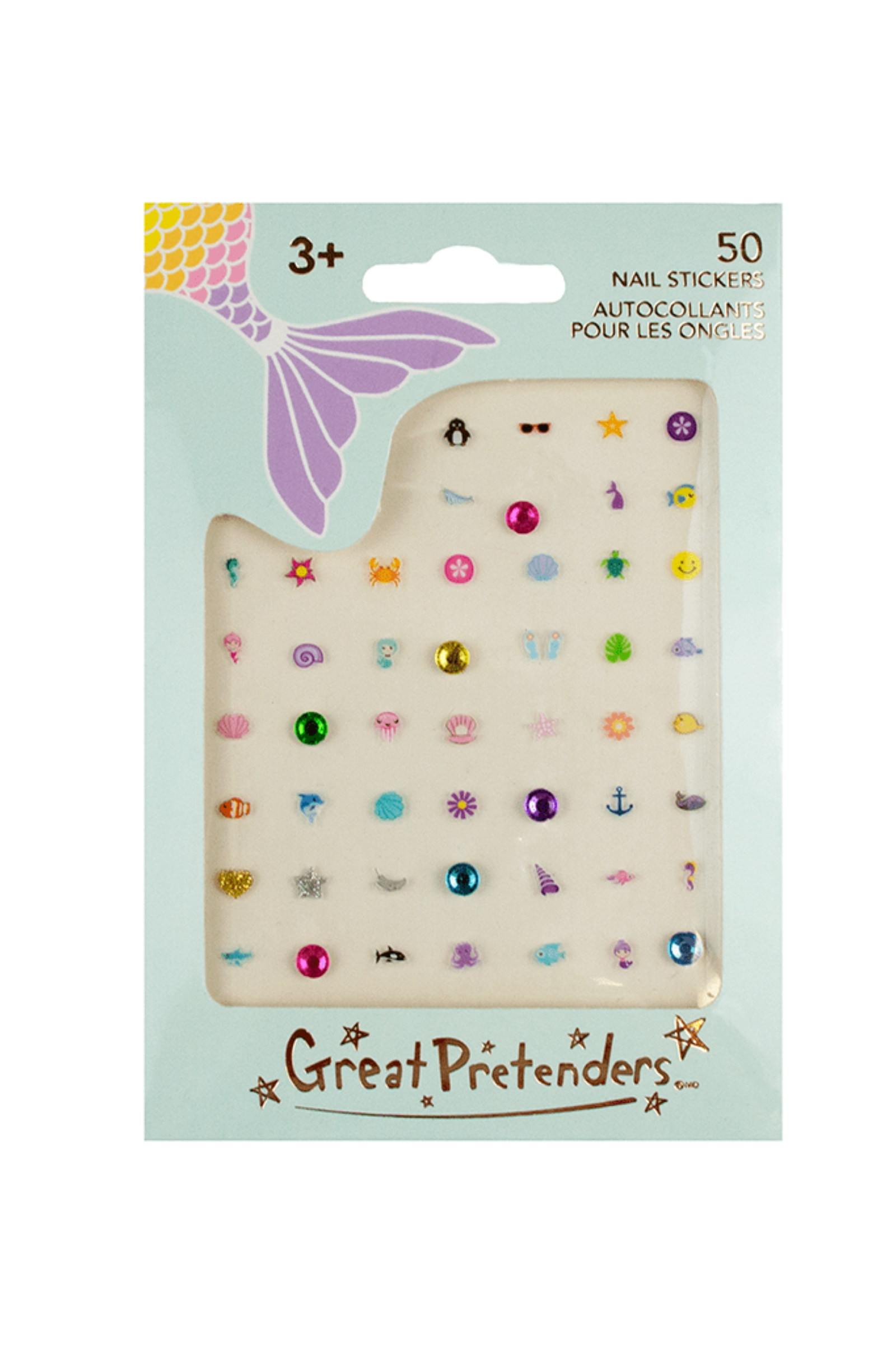 Great Pretenders Mermaid Sticker Earrings - Bibs and Kids Boutique