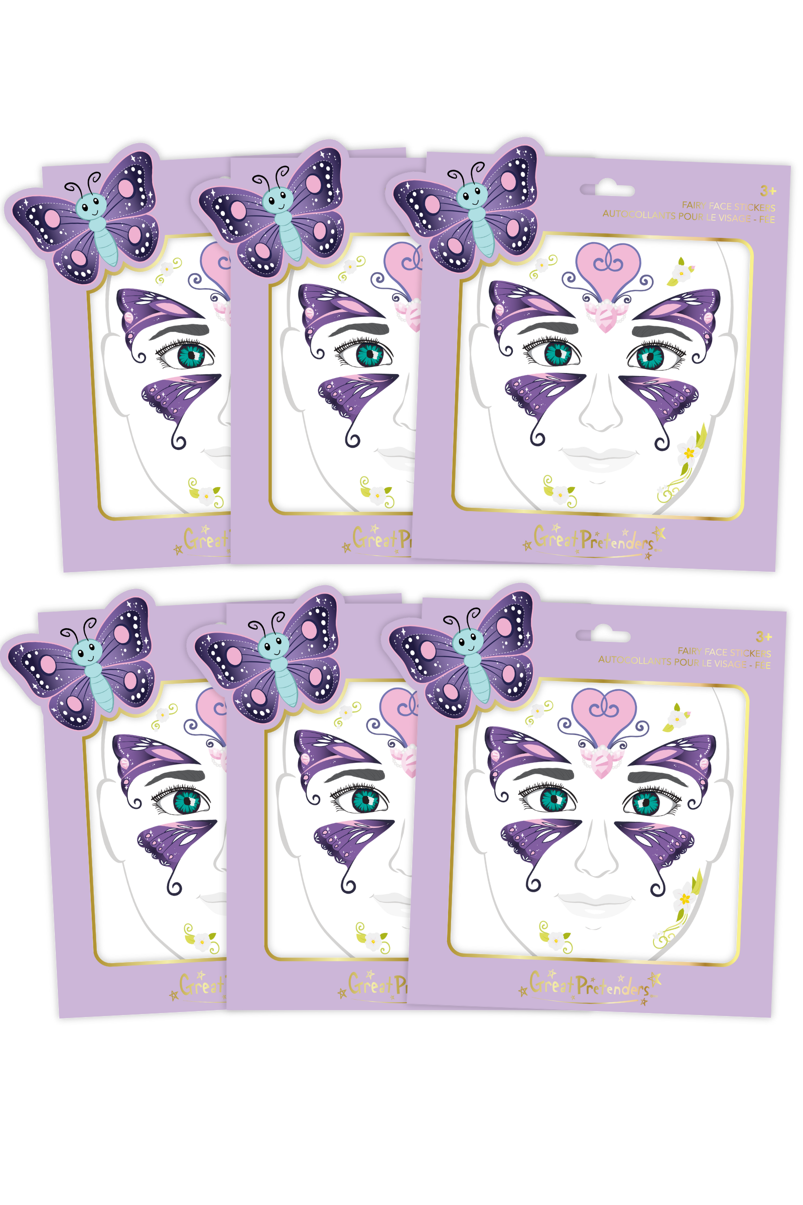 Great Pretenders Butterfly Fairy Triana Sticker Earrings — Bright Bean Toys
