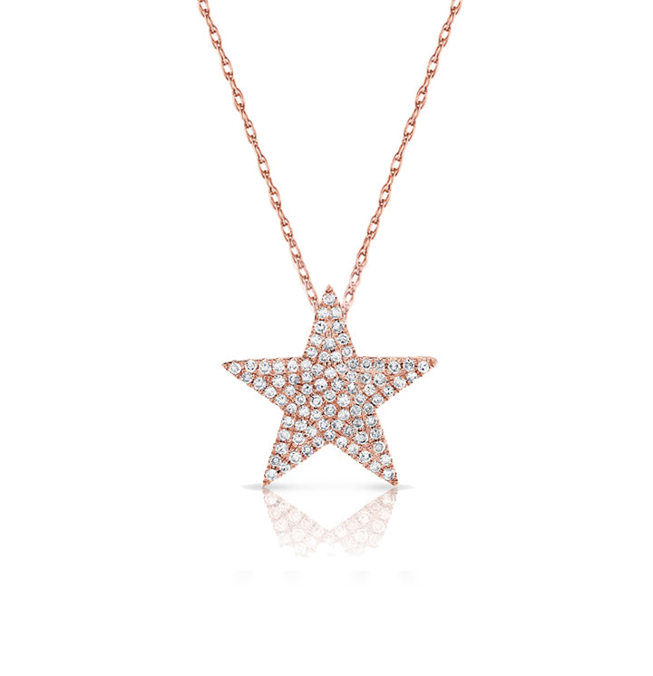 Sabrina Designs 14K Gold Diamond Pave Star Necklace - AAP649 – Sabrina ...