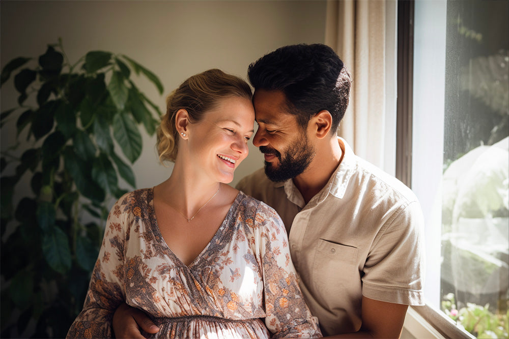 Pregnant Australian couple with preconception care and genetic testing