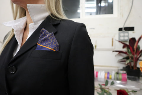 Women’s silk pocket square 