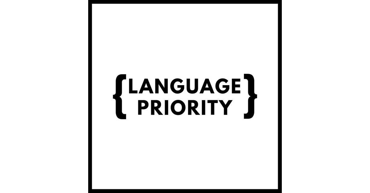 Language Priority