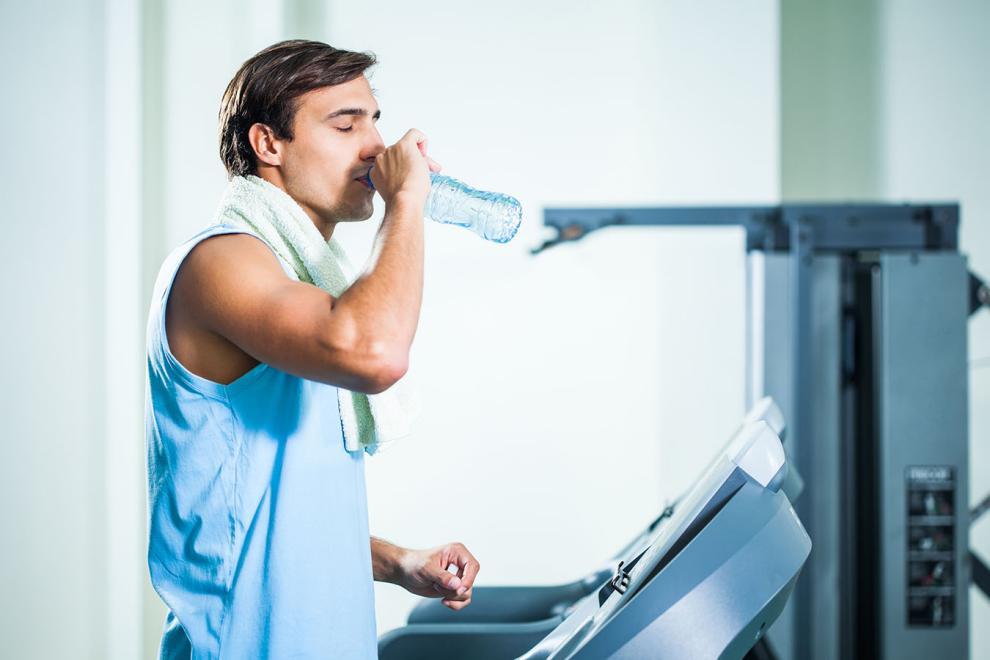 Man Drinking Water