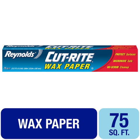 Reynolds Cut Rite Wax Paper, 75 Sqft (Pack of 3)