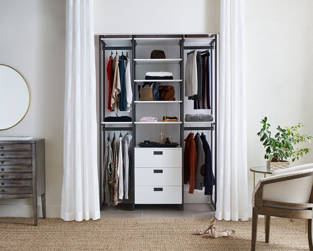 Martha Stewart Everyday  Hanging & 3 Drawer Cabinet System –  California Closets