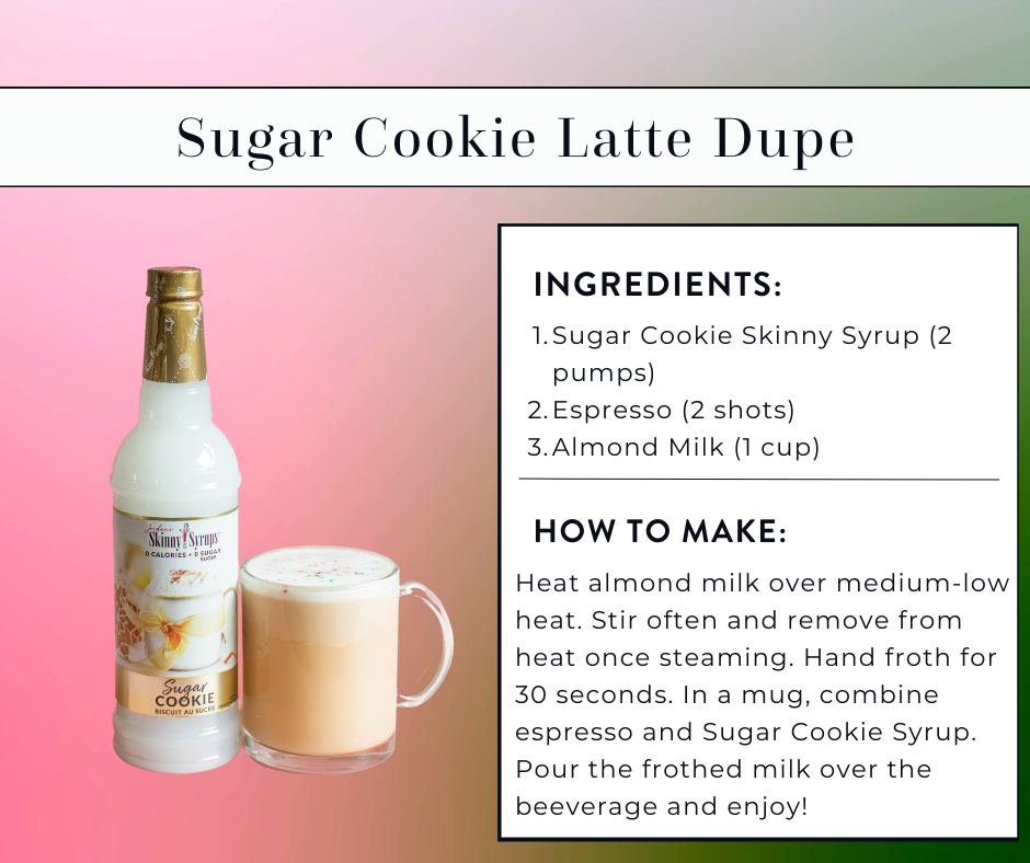 Sugar Cookie Latte Dupe