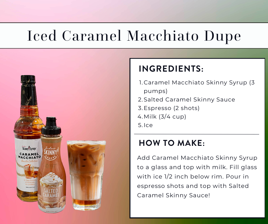 Iced Caramel Macchiato Dupe