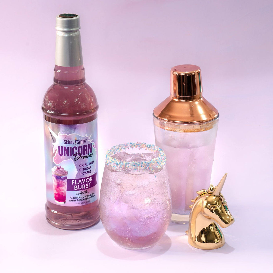 Sugar Free Unicorn Syrup. Use Code DrinksTalk for Skinny Mixes Discount!