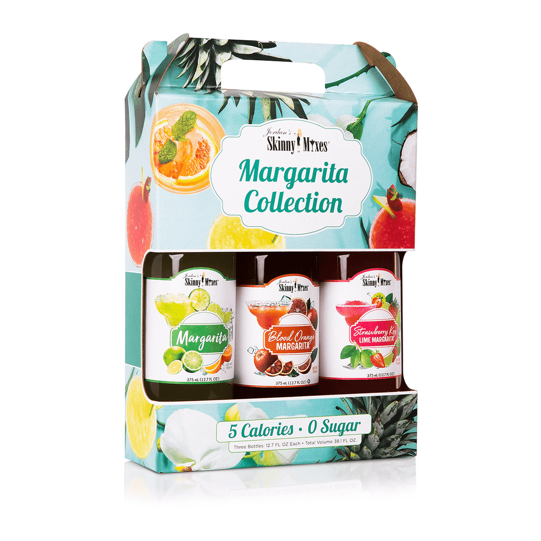 Skinny Mixes Margarita Collection. This gift box is for crafting beverages that cut the sugar and keep the fun for a healthier, more flavorful lifestyle!